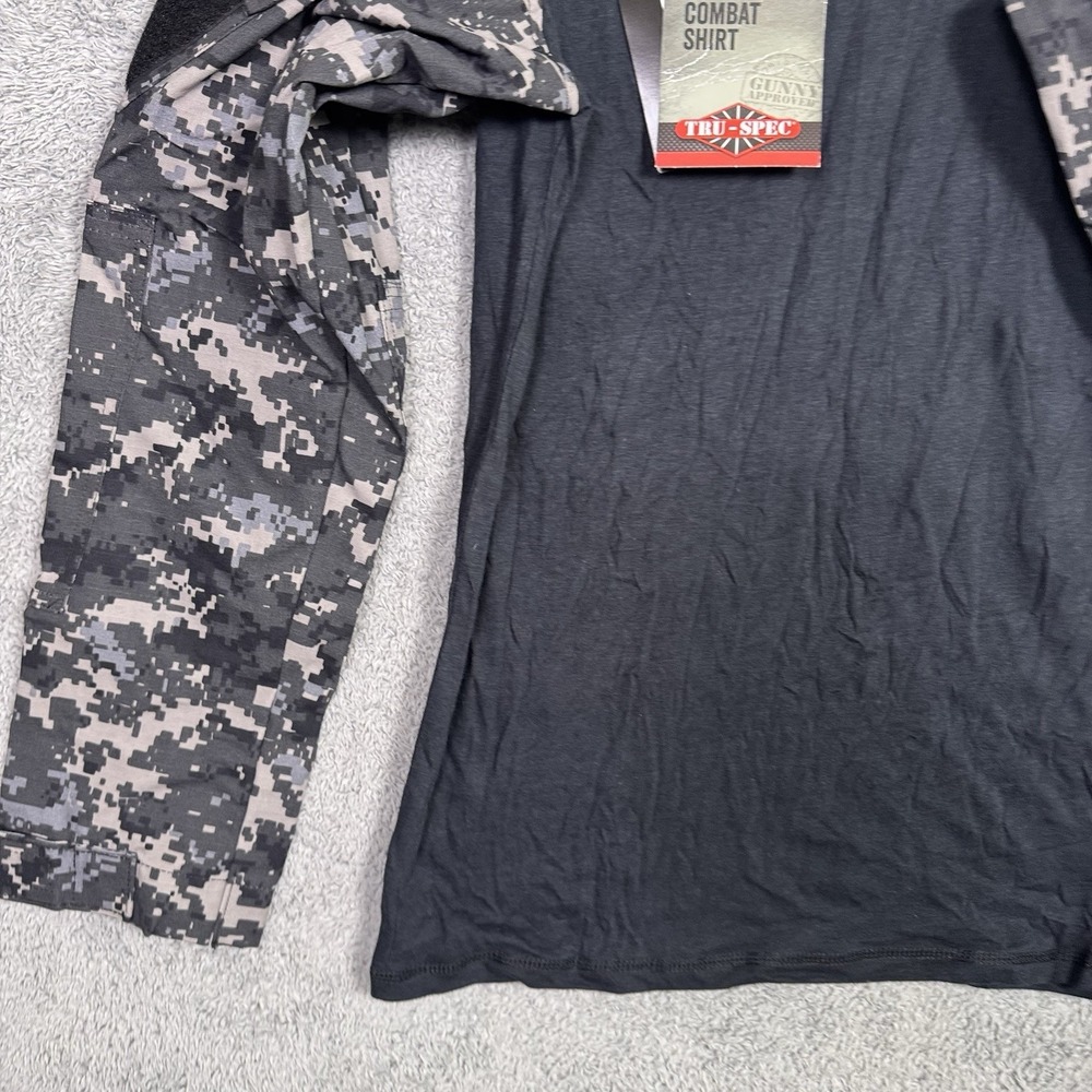 Tru-Spec Combat Shirt Men's S Reg 1/4 Zip Digital Camo Cordura Fabric Tactical - Picture 3 of 12